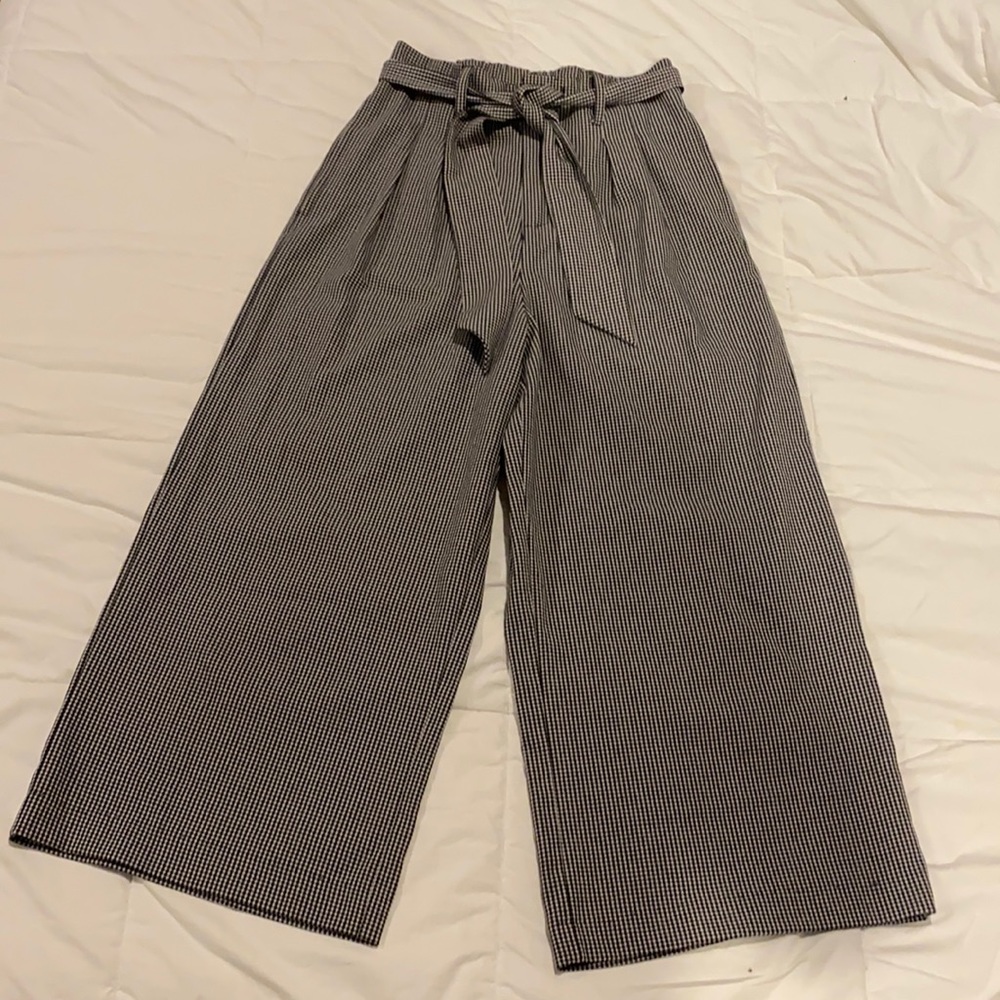 Gingham Forever 21 gauchos